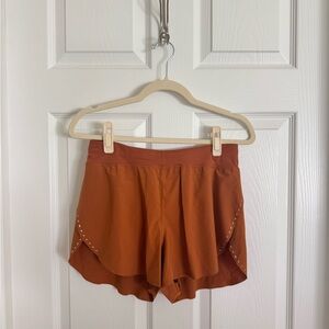 Lululemon Women's Orange Fast and Free Shorts